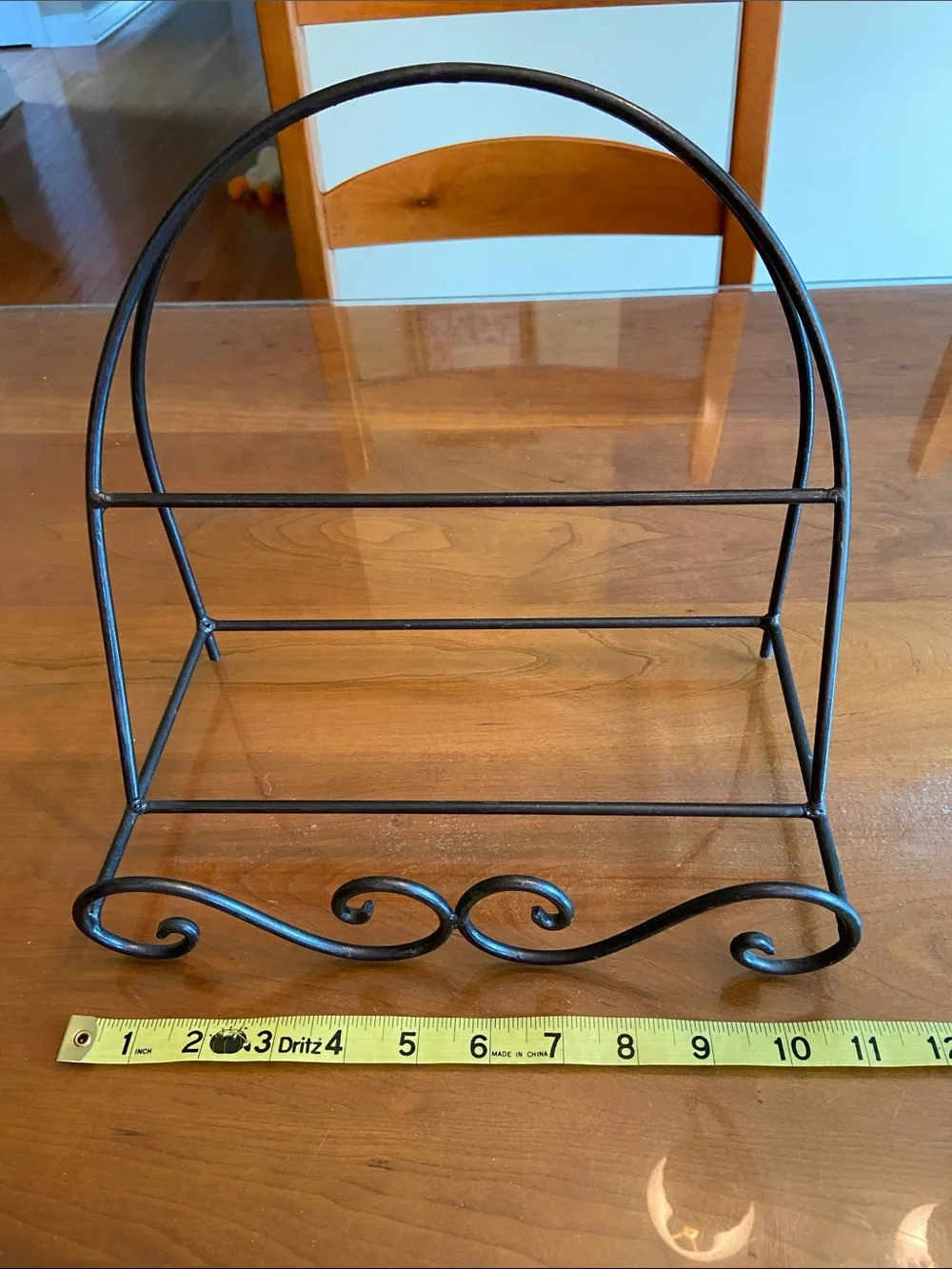 Black Metal Cookbook Holder. Fantastic Addition to Any Kitchen.